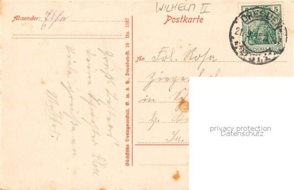 Wilhelm II Lieder Karte – Bild 2