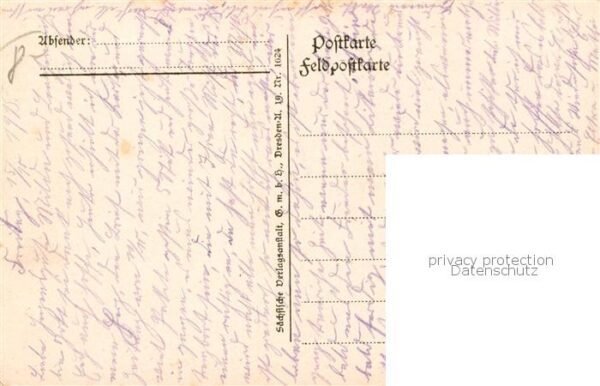 Militaria Schuetzengraben Gruesse von daheim – Bild 2