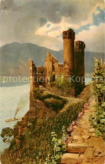 Hoffmann Heinrich Ruine Ehrenfels Ruedesheim a. Rh.