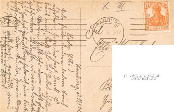 Kuenstlerkarte Edward Cucuel Heimlicher Landungsplatz – Bild 2