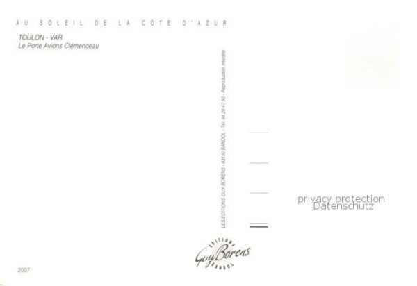 Marine Toulon Var Le Porte Avions Clemenceau – Bild 2
