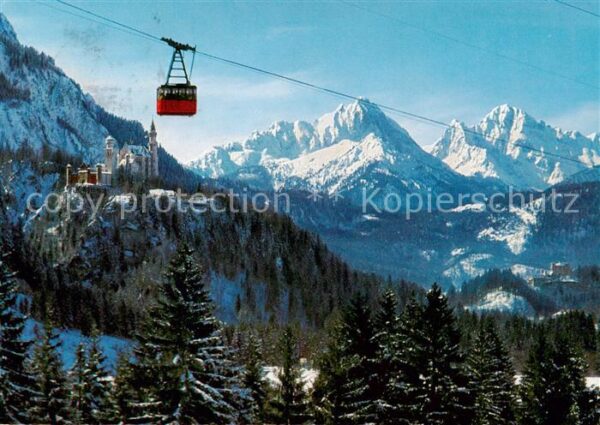 Seilbahn Cable-Car Telepherique Tegelbergbahn Koenigsschloesser Schwangau