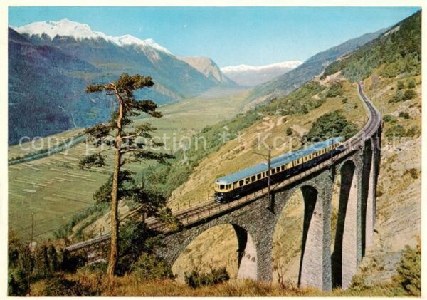 Bergbahn Blauer Pfeil Loetschbergbahn Suedrampe