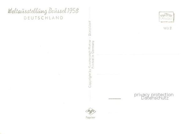 Exposition Internationale Bruxelles 1958 Weltausstellung Bruessel – Bild 2