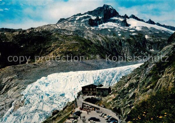 Gletscher Rhonegletscher mit Naegelisgraetli