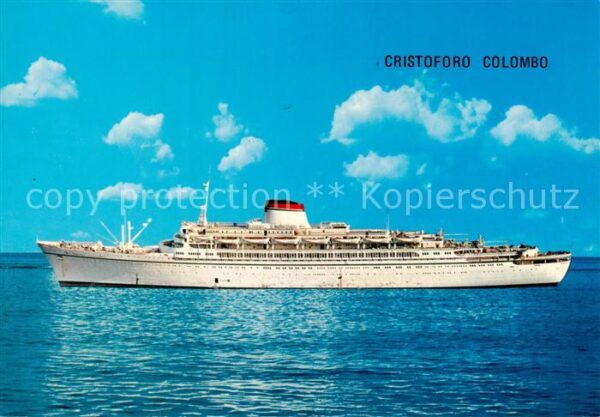Dampfer Oceanliner Cristoforo Colonbo Casa del Giornale Napoli
