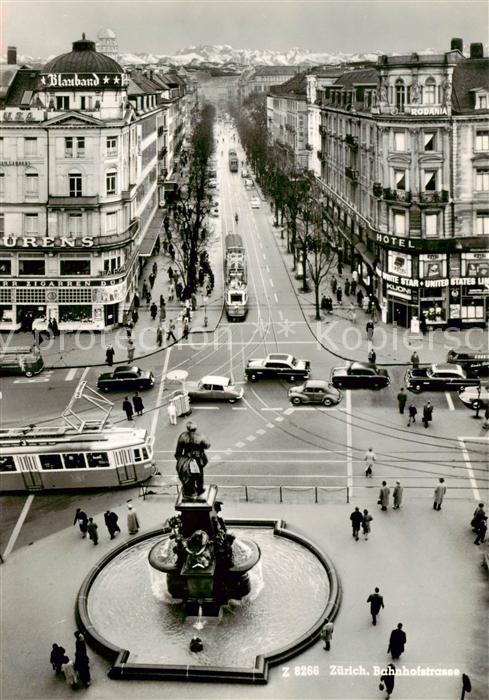 Strassenbahn Tramway-- Zuerich Bahnhofstrasse
