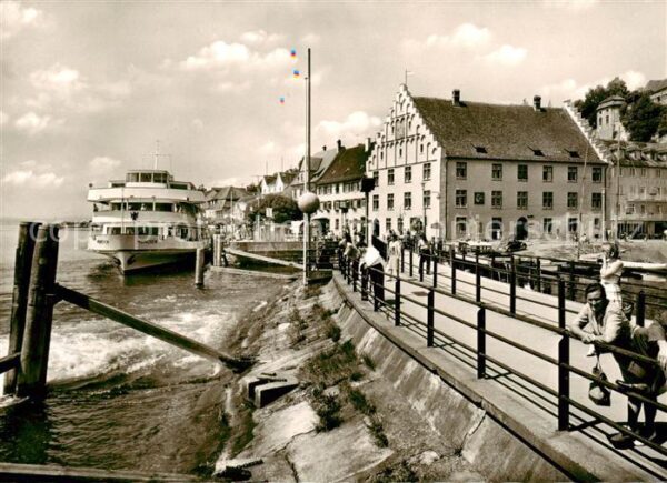Dampfer Binnenschifffahrt Meersburg Bodensee Hafen