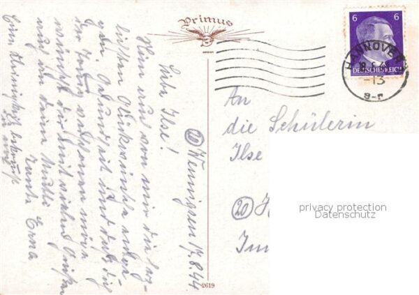 Verlag Primus Nr. Nr. 2619 H.Zahl Schmetterling Bluemen – Bild 2