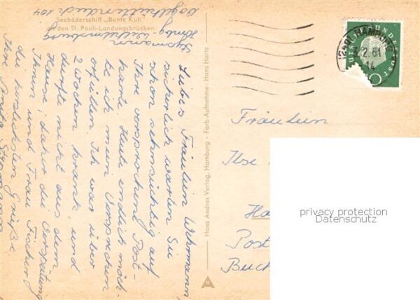 Schiffe Ships Navires Seebederschiff Bunte Kuh St.Pauli-Landungsbruecke – Bild 2