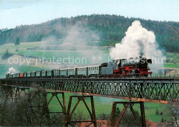 Lokomotive Eisenbahn Railway Wutachtal Dampfer Personenzug 23058 Eurovapor DB