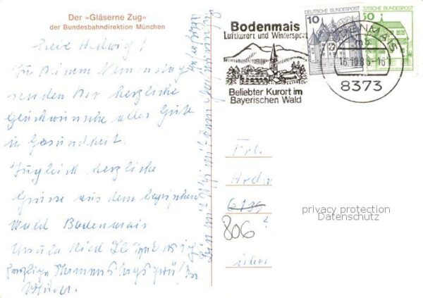 Eisenbahn Railway Chemin de Fer Glaeserne Zug BD – Bild 2