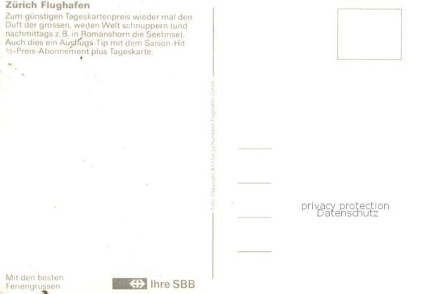 Flughafen Airport Aeroporto Zuerich – Bild 2