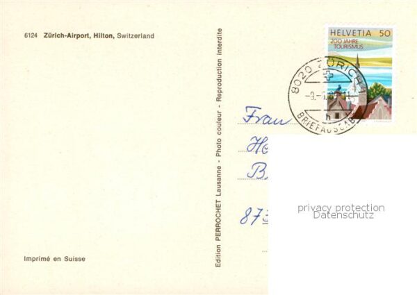 Flughafen Airport Aeroporto Zuerich Hiliton – Bild 2