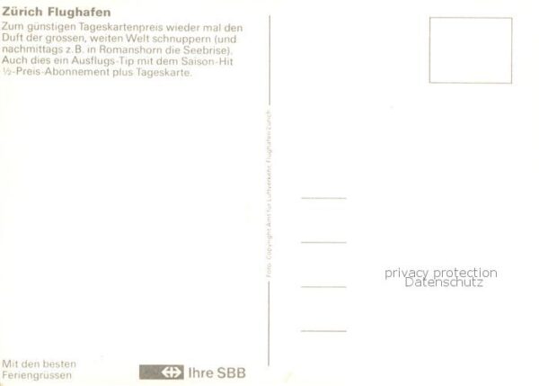 Flughafen Airport Aeroporto Zuerich – Bild 2