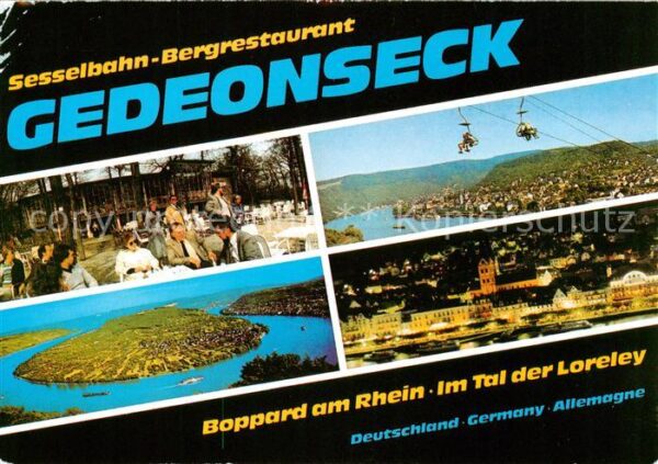 Sessellift Chairlift Telesiege Boppard am Rhein Gedeonseck
