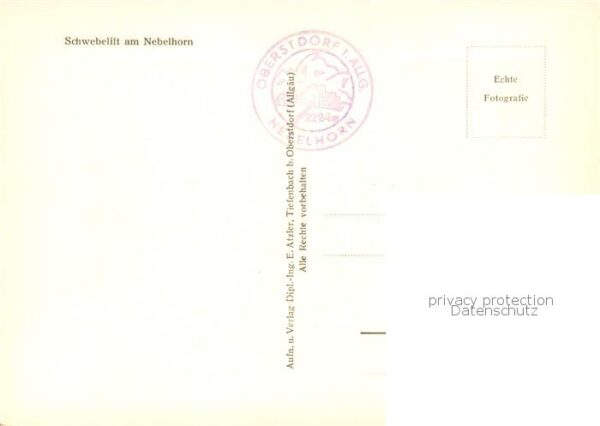 Sessellift Chairlift Telesiege Nebelhorn – Bild 2