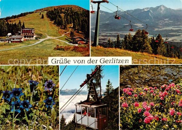 Sessellift Chairlift Telesiege Gerlitzen