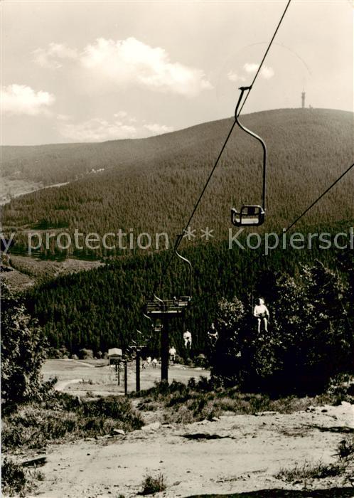 Sessellift Chairlift Telesiege Oberwiesenthal Erzgeb.