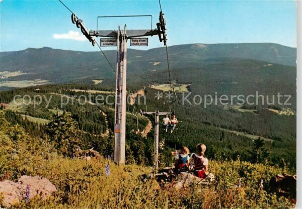 Sessellift Chairlift Telesiege Bayerischer Wald Grossen Arber