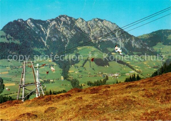 Sessellift Chairlift Telesiege Wiedersbergerhornlift Alpbach Tirol Gratlspitz