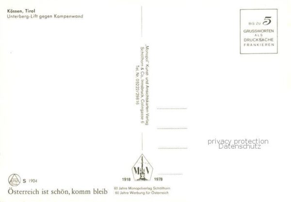 Sessellift Chairlift Telesiege Koessen Tirol Kompenwand – Bild 2
