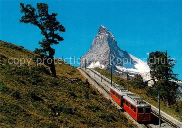 Zahnradbahn Rack Railway-- Zermatt Gornergrat Schweiz Wallis