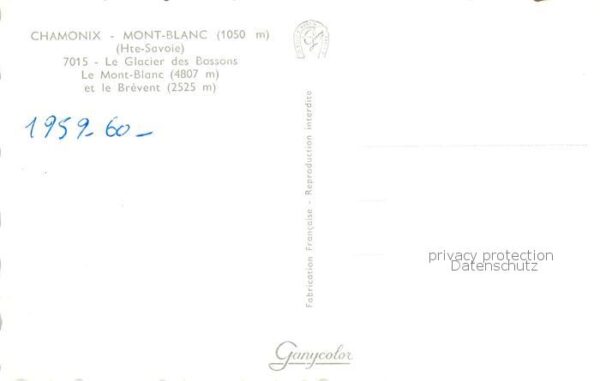 Seilbahn Cable-Car Telepherique Chamonix-Mont-Blanc Le Glacier des Bossons – Bild 2