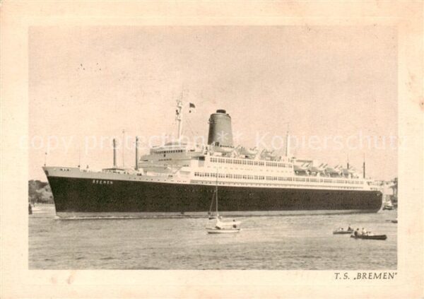 Dampfer Oceanliner T.S. Bremen
