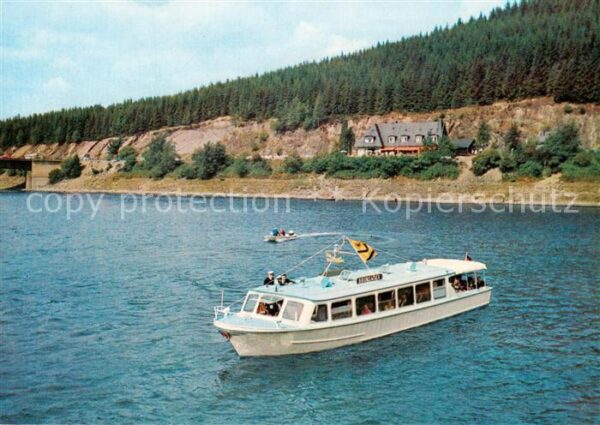 Dampfer Binnenschifffahrt MS Die Oberharzer Okerstausee