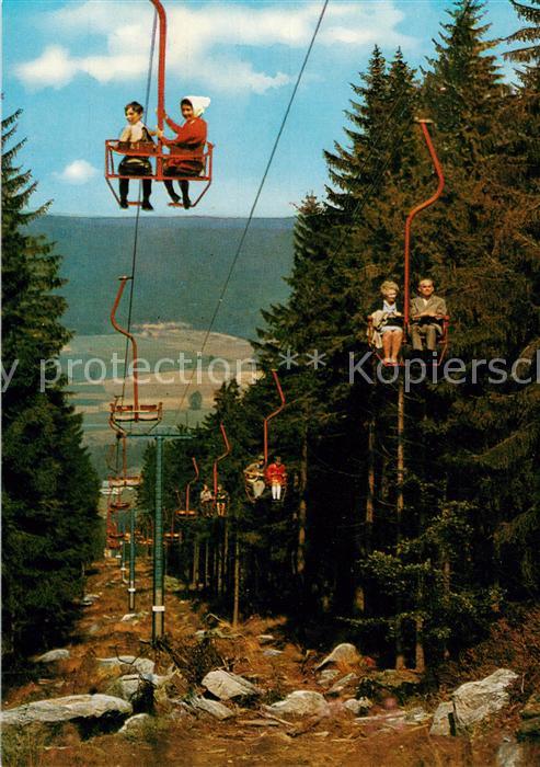 Sessellift Chairlift Telesiege Ochsenkopf Fichtelgebirge