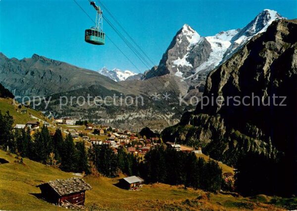 Seilbahn Cable-Car Telepherique Muerren Schilthornbahn Eiger Moench