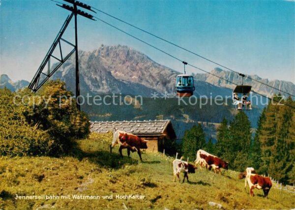 Sessellift Chairlift Telesiege Jennerseilbahn Watzmann Hochkalter Koenigssee