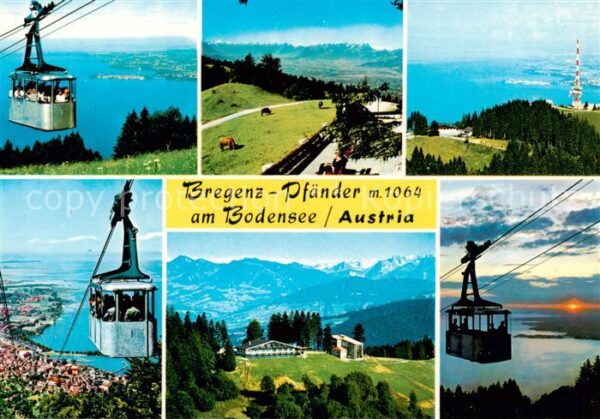 Seilbahn Cable-Car Telepherique Bregenz Pfaender Bodensee