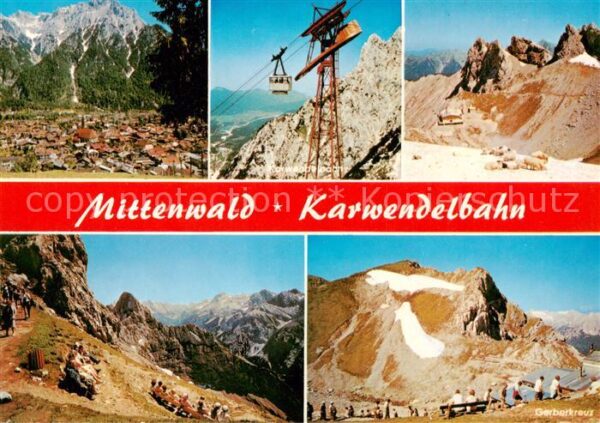 Seilbahn Cable-Car Telepherique Mittenwald Karwendelbahn