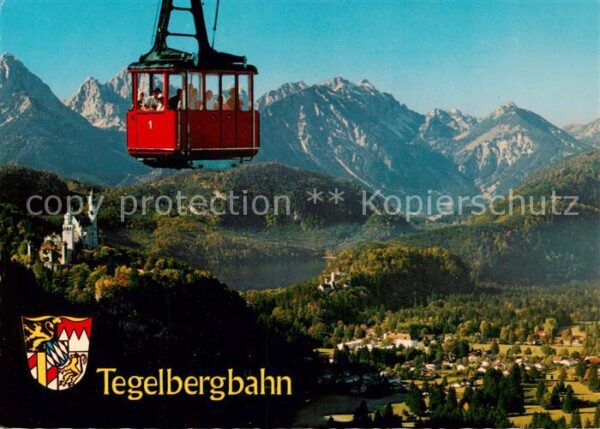 Seilbahn Cable-Car Telepherique Tegelbergbahn