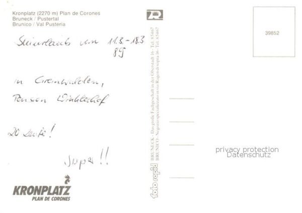 Seilbahn Cable-Car Telepherique Kronplatz Plan de Corones Bruneck – Bild 2