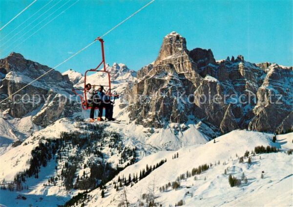 Sessellift Chairlift Telesiege Dolomiti Val Badia Sass Songher