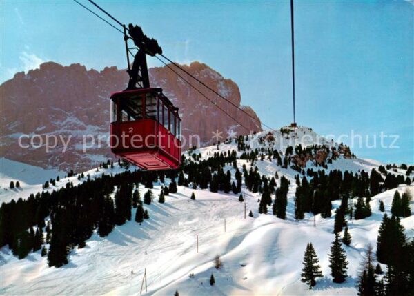Seilbahn Cable-Car Telepherique Seilbahn Plan de Gralba Piz Sello