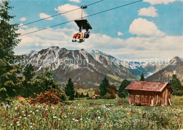 Sessellift Chairlift Telesiege Soellereckbahn Rubihorn Nebelhorn
