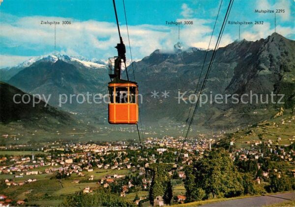 Seilbahn Cable-Car Telepherique Merano Seilbahn Hafling