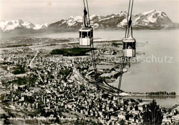 Seilbahn Cable-Car Telepherique Bregenz Pfaenderbahn