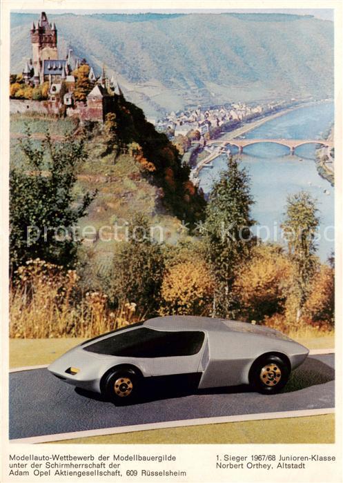 Opel 1 Sieger 1967/68 Junioren-Klasse Norbert Orthey Modelauto Wettbewerb