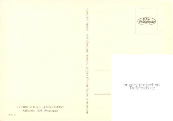 Kolbe Georg Skulpturen Nr. 3 Liebespaar – Bild 2