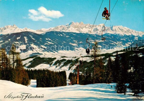 Sessellift Chairlift Telesiege Skigebiet Flachau