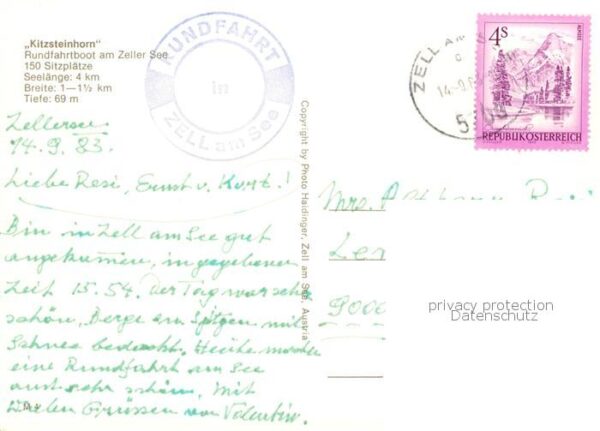 Dampfer Binnenschifffahrt Kitzsteinhorn Zeller See Rundfahrt – Bild 2