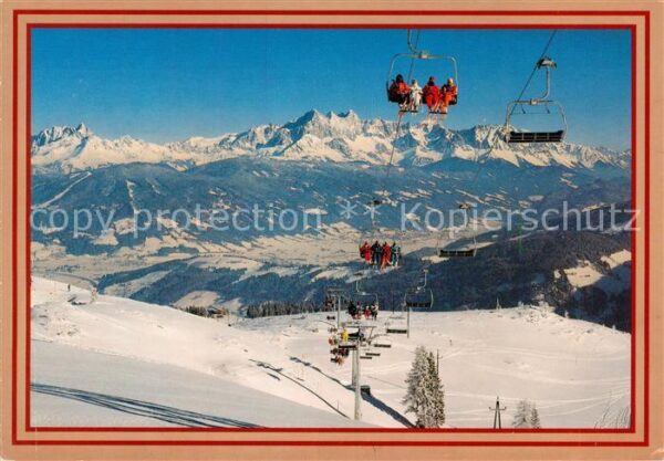 Sessellift Chairlift Telesiege Flachau Griessenkar