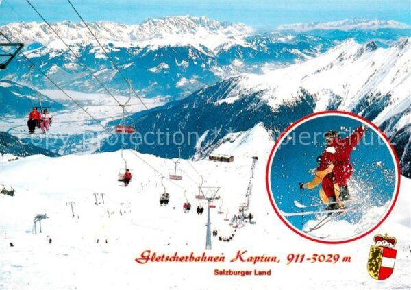 Sessellift Chairlift Telesiege Gletscherbahn Kaprun