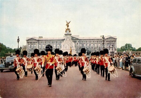 Leibgarde Wache Life Guards Guards Band Leaving Buckingham Palace London
