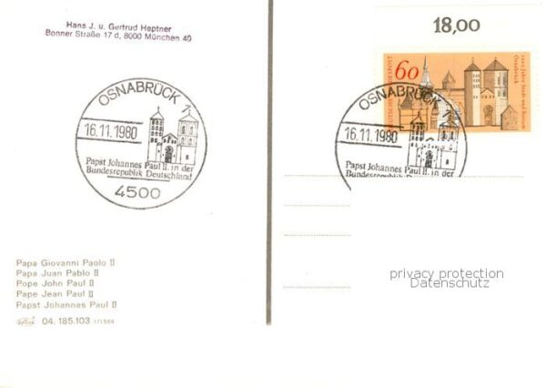 Papst Pope Pape Papst Johannes Paul 2 Juan Pablo 2 – Bild 2